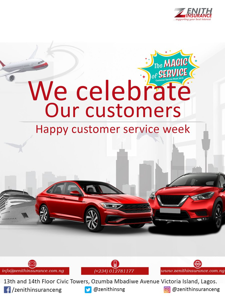 Zenith Insurance Ng On Twitter Happy Customer Service Week with regard to size 900 X 1200