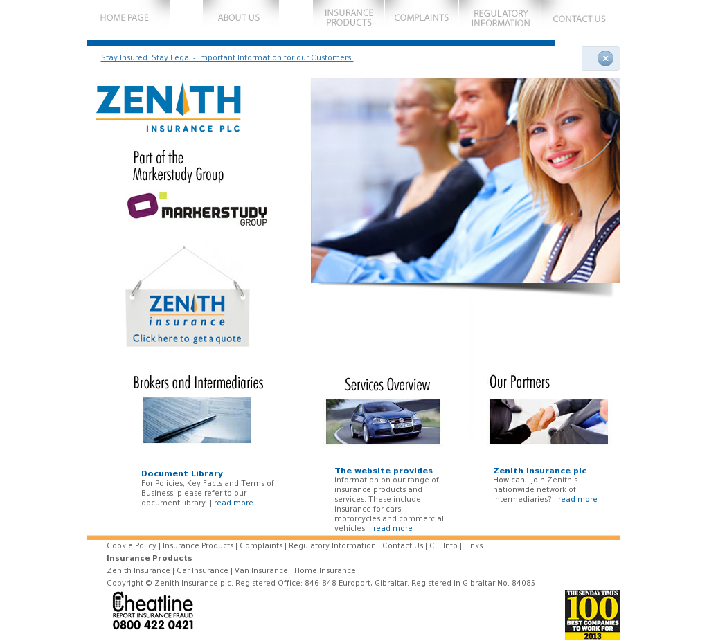 Zenith Insurance Plc Registered Office Competitors Revenue for sizing 1024 X 926